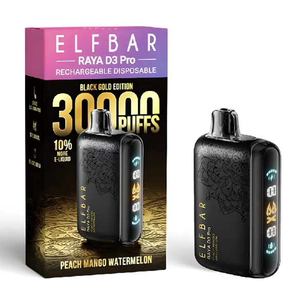 Elf Bar Raya D3 Pro 30000 - Peach Mango Watermelon 5%