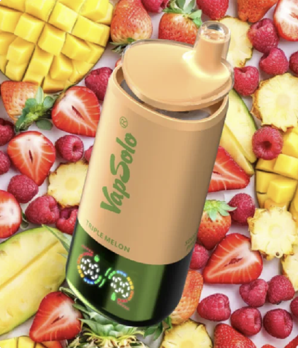 VapSolo Triple 30000 - Strawberry Raspberry & Triple Melon & Sour Mango Pineapple 5%