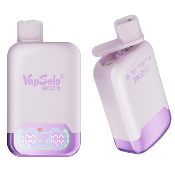 VapSolo Twins 20000 - Strawberry Kiwi & Grape Ice 5%