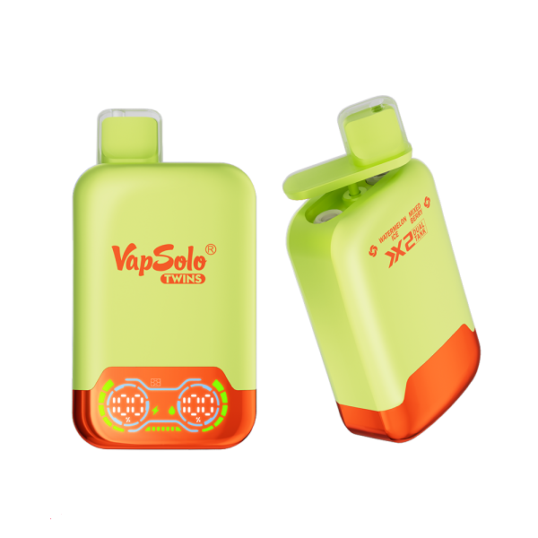VapSolo Twins 20000 - Watermelon Ice & Mixed Berry 5%